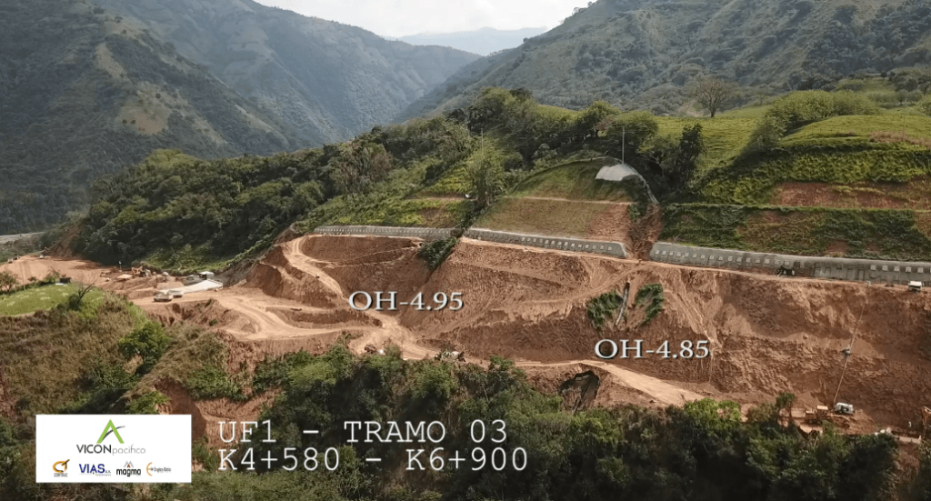 Construcción tramos 1, 2, 3 y 4 concesión Pacífico 1